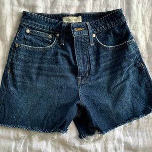 Madewell Curvy High-Rise Denim Shorts